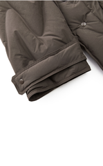 Down Coat / JNBY Wavy Quilted Long Hooded Down Coat