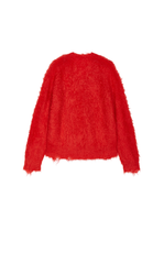 Sweater / JNBY V-neck Mohair-Blend Short Cardigan