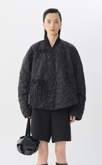 Down coat / JNBY Chinese Knot Oversized Quilted Down Jacket