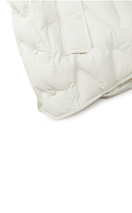 Down Coat / JNBY Wavy Quilted Mid-Length Hooded Down Coat