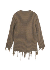 Sweater / JNBY Relaxed V-neck Alpaca-blend Wool Cardigan