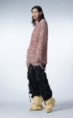 Sweater / JNBY Relaxed V-neck Alpaca-blend Wool Cardigan