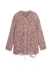 Sweater / JNBY Relaxed V-neck Alpaca-blend Wool Cardigan