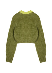 Sweater / JNBY Cropped Mohair-blend Wool Sweater Cardigan