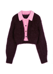 Sweater / JNBY Cropped Mohair-blend Wool Sweater Cardigan