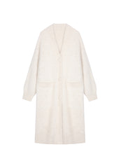 Sweater / JNBY Relaxed V-neck Alpaca Wool Cardigan