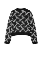 Sweater / JNBY Cropped Wool-blend Mohair Cardigan