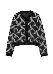 Sweater / JNBY Cropped Wool-blend Mohair Cardigan