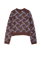 Sweater / JNBY Cropped Wool-blend Mohair Cardigan