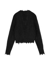 Sweater / JNBY Cropped V-neck Cardigan