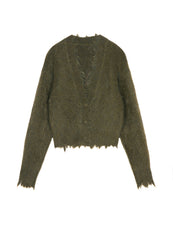 Sweater / JNBY Cropped V-neck Cardigan