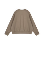 Sweatshirt / JNBY Relaxed Crew-neck Cotton Sweatshirt