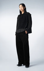 Coat / JNBY Patchwork Pullover Wool Jacket