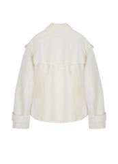 Coat / JNBY Patchwork Pullover Wool Jacket