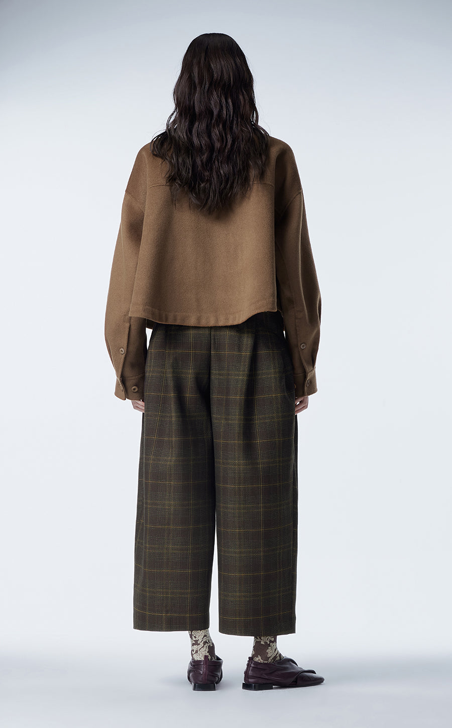 Coat / JNBY Wool-blend Cashmere Cropped Jacket