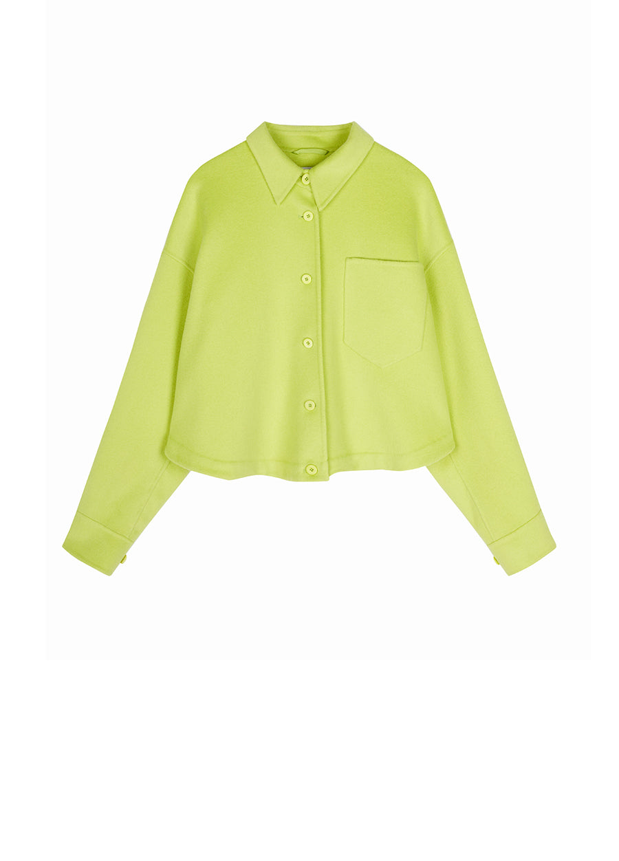 Coat / JNBY Wool-blend Cashmere Cropped Jacket