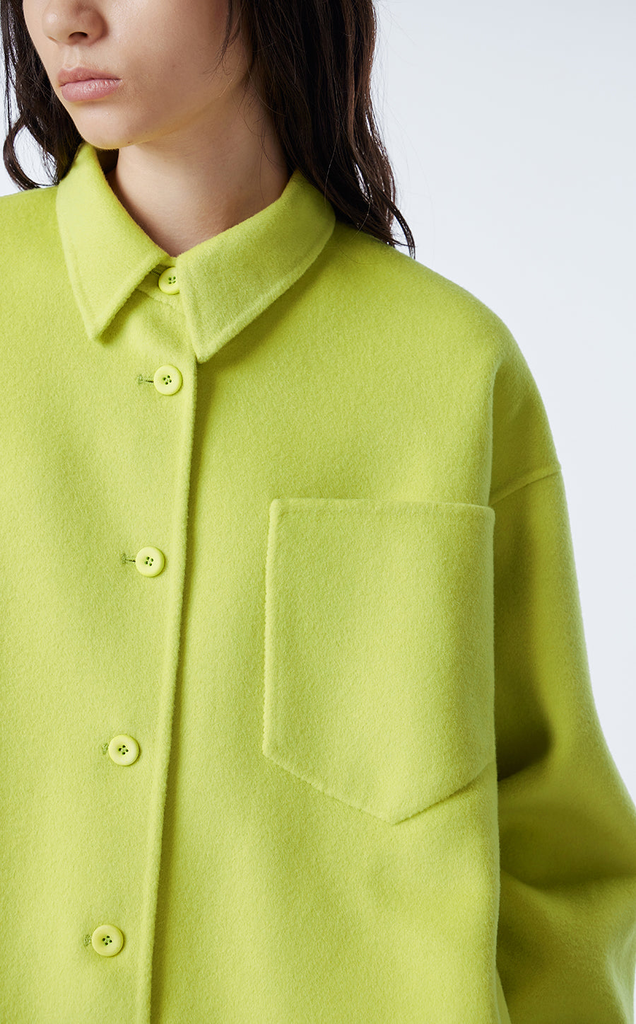 Coat / JNBY Wool-blend Cashmere Cropped Jacket