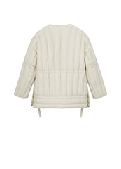 Coat / JNBY A-line V-neck Mid-length Down Coat