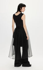 Dresses / JNBY Sleeveless Patched Layered Gauze Dress