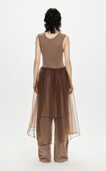 Dresses / JNBY Sleeveless Patched Layered Gauze Dress