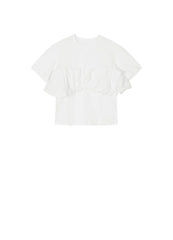 T-Shirt / JNBY Modern Solid Short Sleeve T-Shirt (100% Cotton)