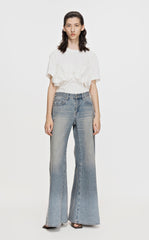 T-Shirt / JNBY Modern Solid Short Sleeve T-Shirt (100% Cotton)