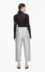 Pants / JNBY Solid Straight Cropped Pants (100% Cotton)
