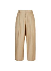 Pants / JNBY Solid Straight Cropped Pants (100% Cotton)