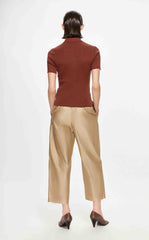Pants / JNBY Solid Straight Cropped Pants (100% Cotton)