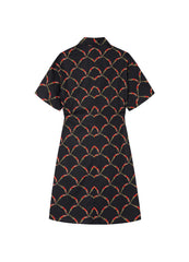 Dresses / JNBY Full Print Short Sleeve Dress (100% Cotton)