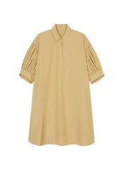 Dresses / JNBY Loose Fit Short Sleeve Dress (100% Cotton)