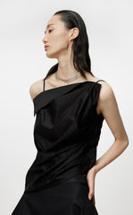 Vest / JNBY Pleated Sleeveless Irregular Suspenders£¨100% cotton£©