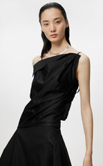 Vest / JNBY Pleated Sleeveless Irregular Suspenders£¨100% cotton£©