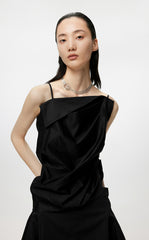 Vest / JNBY Pleated Sleeveless Irregular Suspenders£¨100% cotton£©