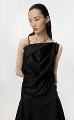 Vest / JNBY Pleated Sleeveless Irregular Suspenders£¨100% cotton£©