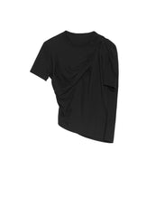 T-Shirt / JNBY Crew Neck Pleated Design Cotton Short Sleeve T-Shirt£¨100% cotton£©