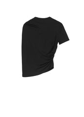 T-Shirt / JNBY Crew Neck Pleated Design Cotton Short Sleeve T-Shirt£¨100% cotton£©