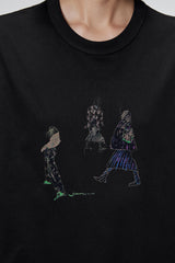 T-shirt / JNBY Funny Illustration Printed Round Neck T-shirt