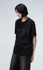 T-shirt / JNBY Funny Illustration Printed Round Neck T-shirt