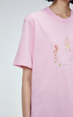 T-shirt / JNBY Funny Illustration Printed Round Neck T-shirt