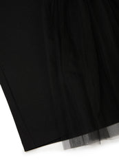 T-shirt / JNBY Relaxed Stitching Mesh Cotton Short-sleeve T-shirt