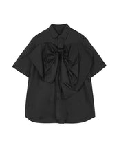 Shirt / JNBY Polka Dot Bow Loose Fit Cotton Shirt(100% cotton)