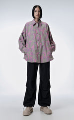 Shirt / JNBY Windblown Rabbit Cotton Oversize Print Shirt(100% cotton)