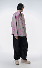 Shirt / JNBY Windblown Rabbit Cotton Oversize Print Shirt(100% cotton)