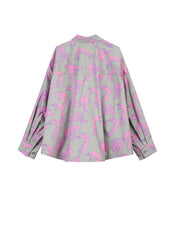 Shirt / JNBY Windblown Rabbit Cotton Oversize Print Shirt(100% cotton)