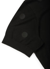 Sweater / JNBY Polka Dot Lapel Collar Short Sleeve Knitted Sweater (100% cotton)