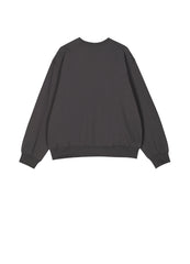 Sweatshirt / JNBY Fun Smile Pattern Loose Fit Round Neck Pullover Sweatshirt(100% cotton)