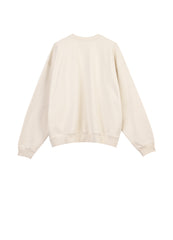 Sweatshirt / JNBY Windblown Rabbit Pattern Loose Fit Round Neck Long Sleeve Sweatshirt