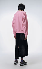 Sweatshirt / JNBY Windblown Rabbit Pattern Loose Fit Round Neck Long Sleeve Sweatshirt