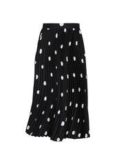 Skirt / JNBY Embroidered Mesh Polka Dot A-line Pleated Skirt